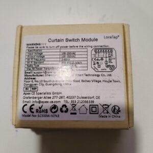 092 LoraTap Interruptor de Cortina Eléctrica WiFi con Control Remoto, de Voz y App