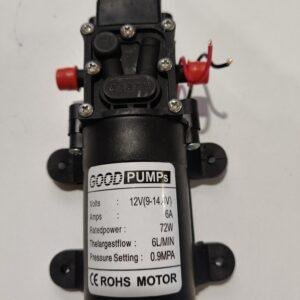 128 Bomba Diafragma Autocebante de Agua DC 12V 70W 0,9Mpa/min