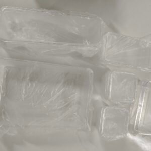 204 Envases de Plástico Transparente de Diferentes Tamaños