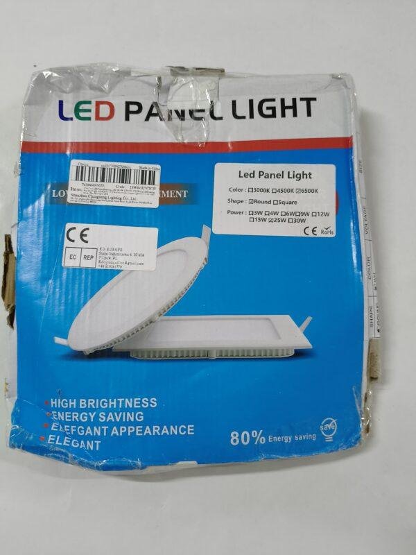 240 Luz LED Panel Redondo de 25 Watts