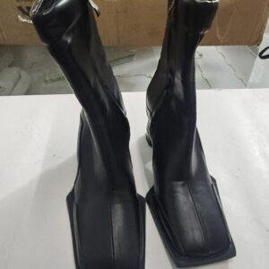303 Botas Negras de Cuero Para Mujer Talla 38