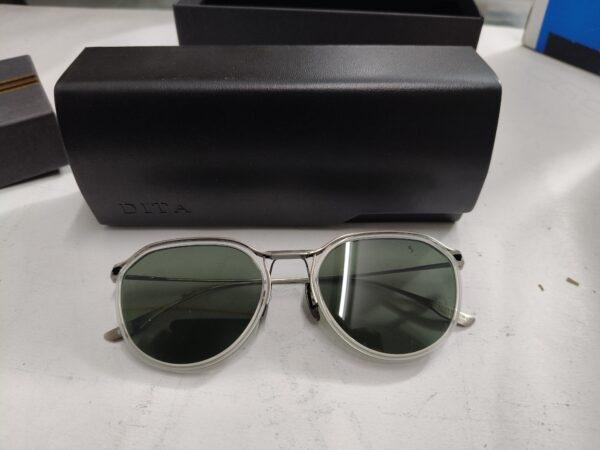 345 Lentes de Sol Modernos con Cristales Verdes