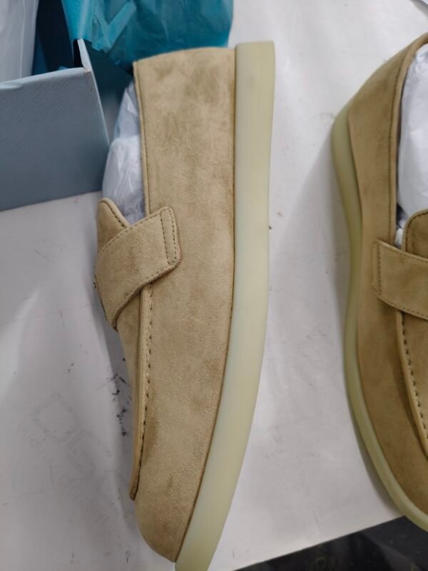 403 Zapatillas Tipo Mocasin Prada Color Beige - Imagen 2