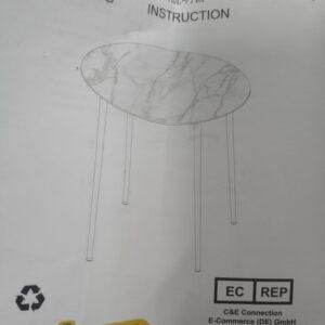650 Mesa de Mármol Sintético Redonda Para el Comedor