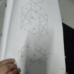652 Mesa de Mármol Sintético de 140x80 cm